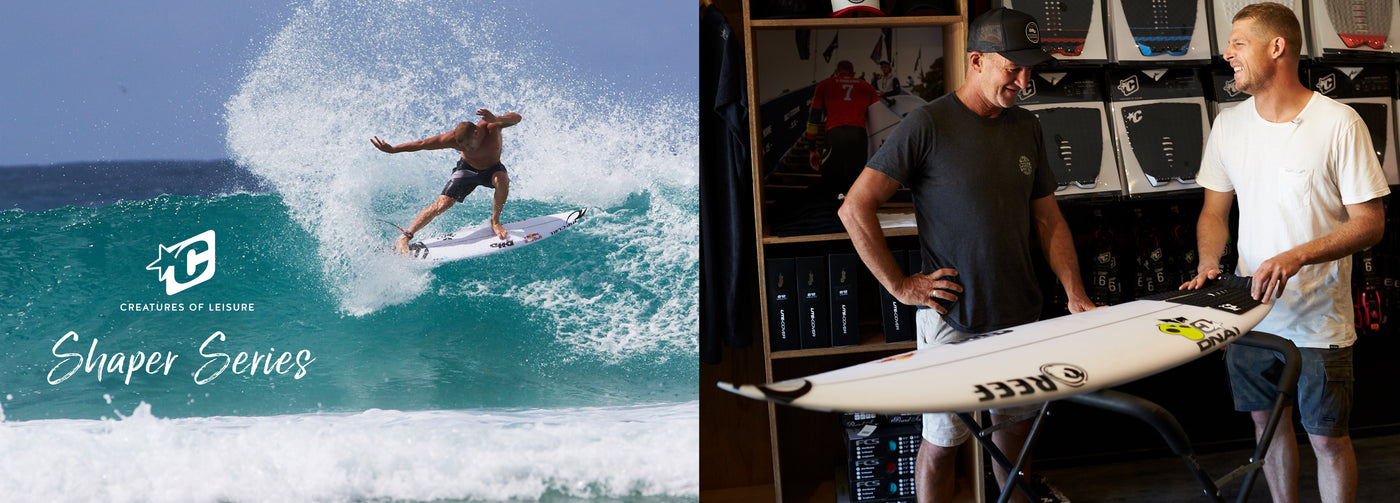 Mick Fanning & DHD Talk Quiver, Traction & More in Shaper Series Pt. 1
