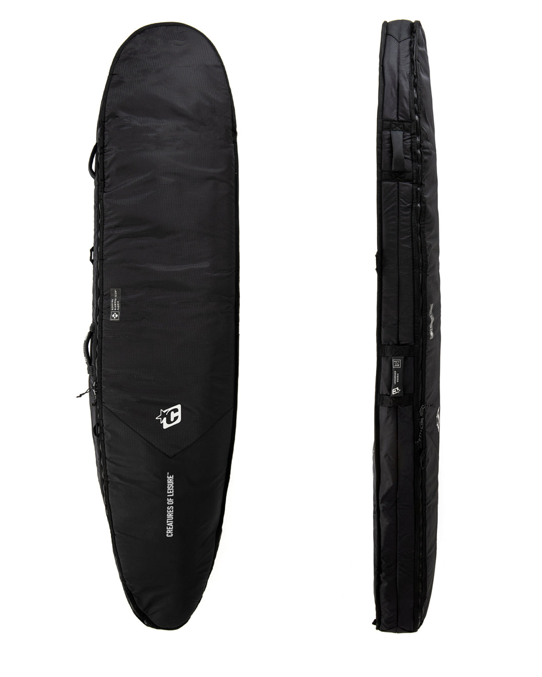 サーフィン・ボディボード 9'6 CREATURES LONGBOARD DAY USE DT2.0 Double Longboard Cover - Longboard Double Boardbag for Travel