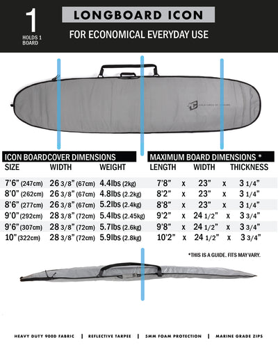 Longboard ICON | Silver Black (6882962931846)