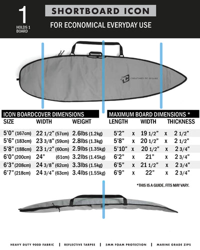 Shortboard ICON | Silver Black (6883009495174)