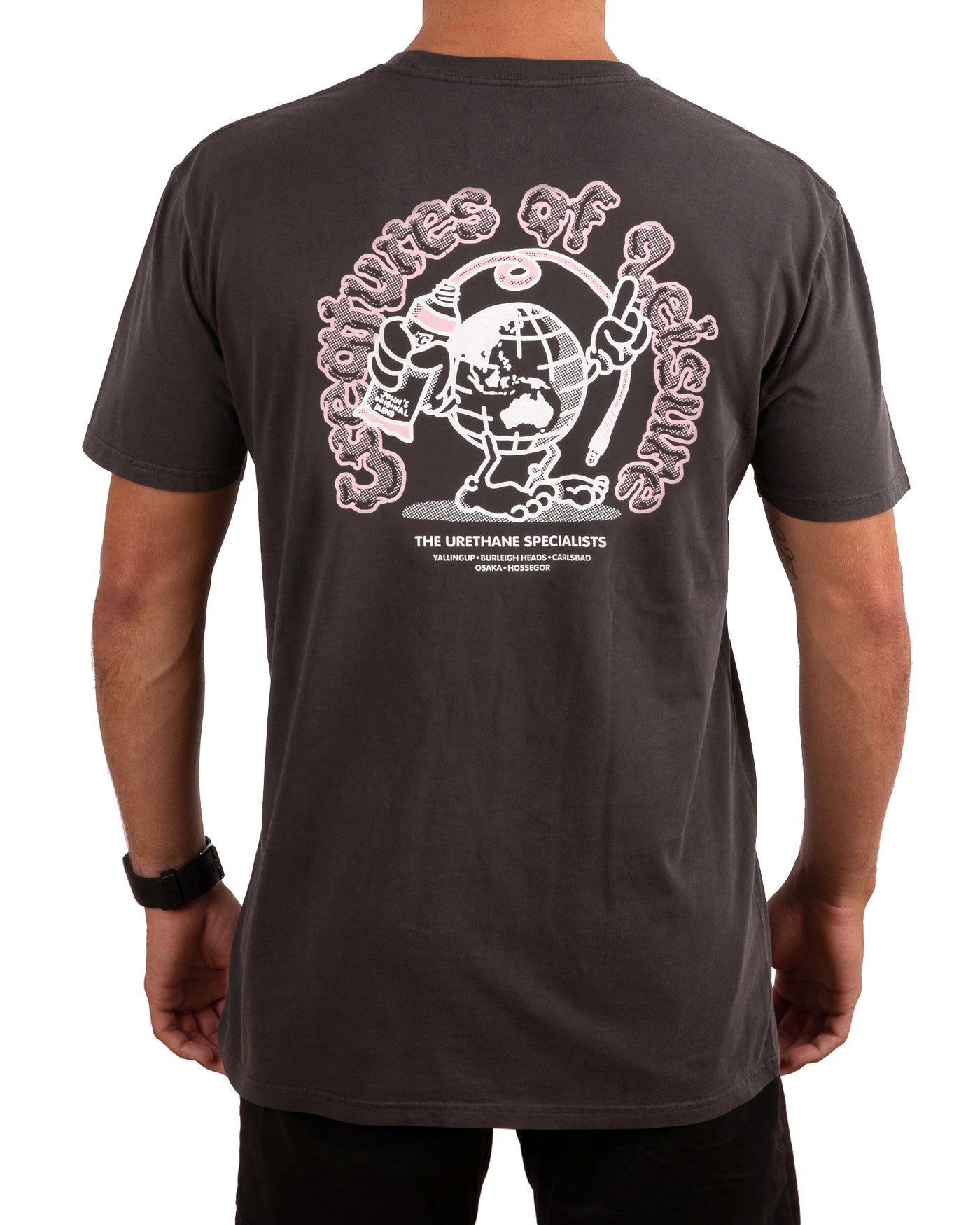 Urethane Specialists Tee : Washed Black (6587904688262)
